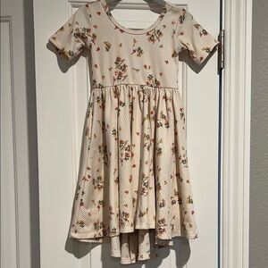 Floral Cream Kids Dress